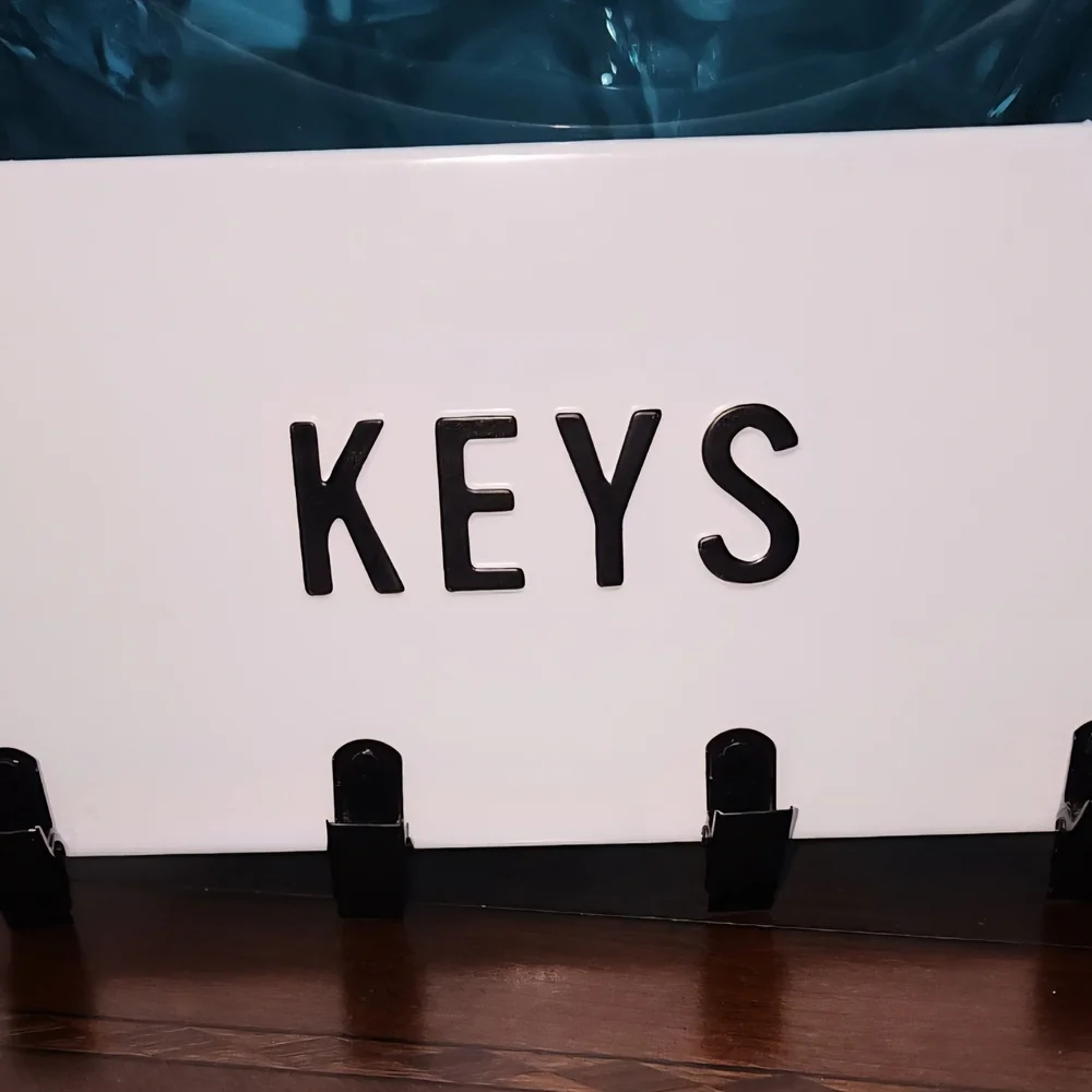 White and Black 'KEYS' Wall Decor